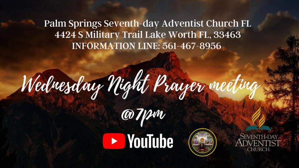 Wednesday Night Prayer Meeting at 7pm
